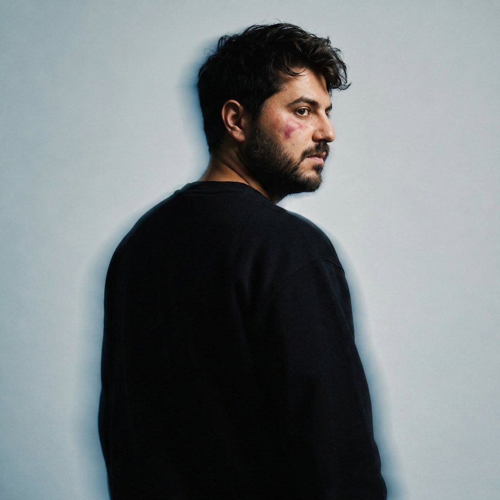 Retrato de perfil de Gabriel Lemos